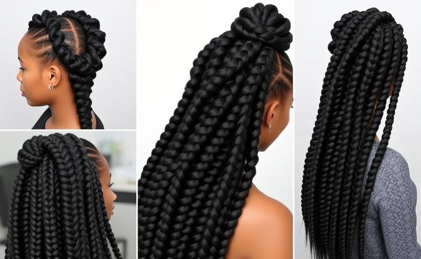 18 Large Knotless Braids Hairstyles for Effortless Style