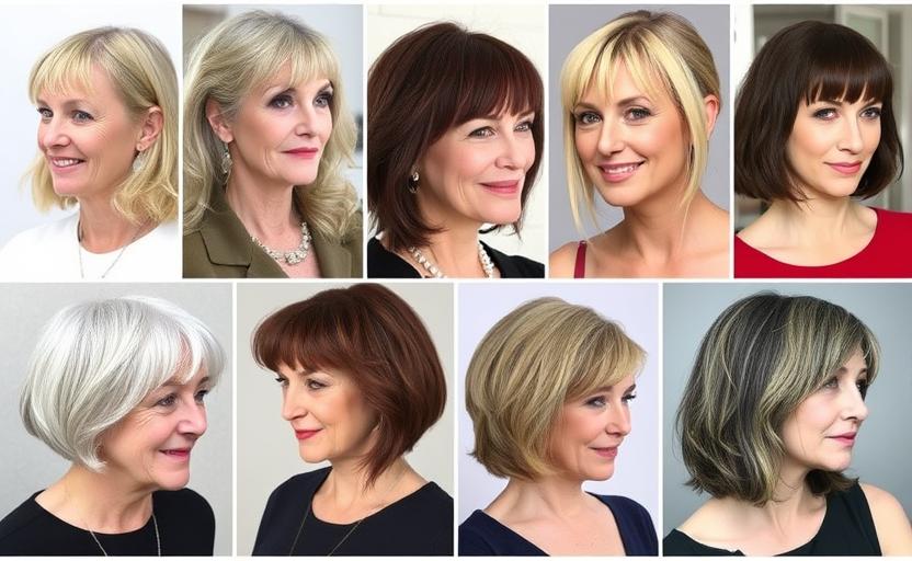 18 Stylish Hairstyles for Women Over 60 With Bangs for a Chic Look