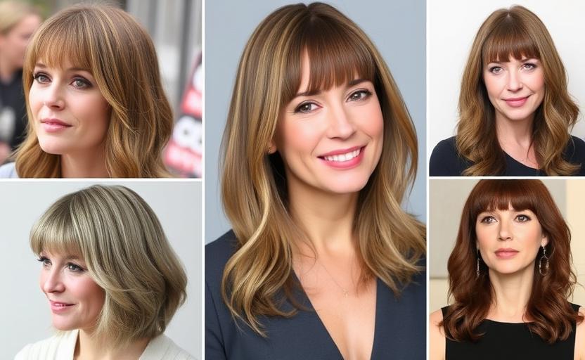 19 Chic Hairstyles for Women Over 40 With Bangs for a Stylish Look