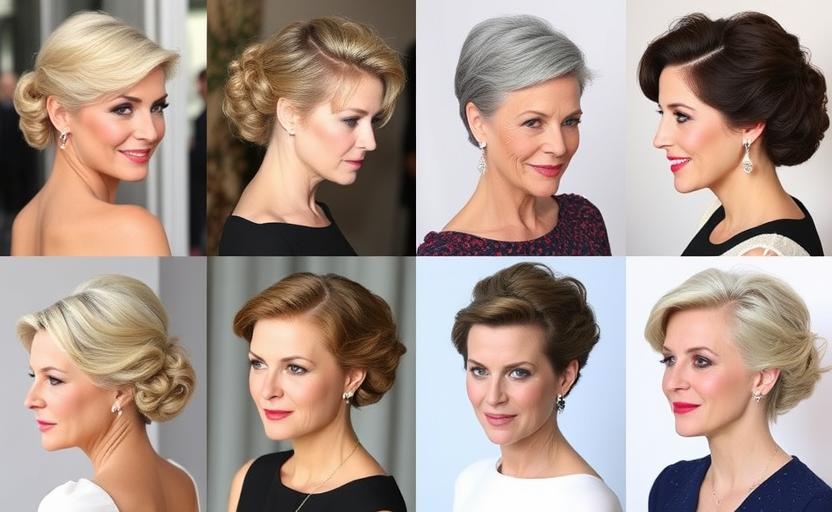 19 Elegant Updos for Older Women for Timeless Style