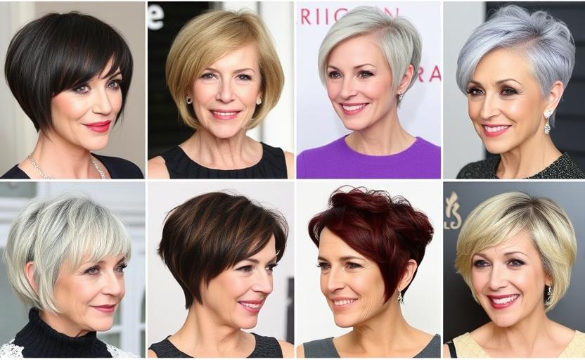 19 Eye-Catching Short Stacked Haircuts for Older Women to Try Today