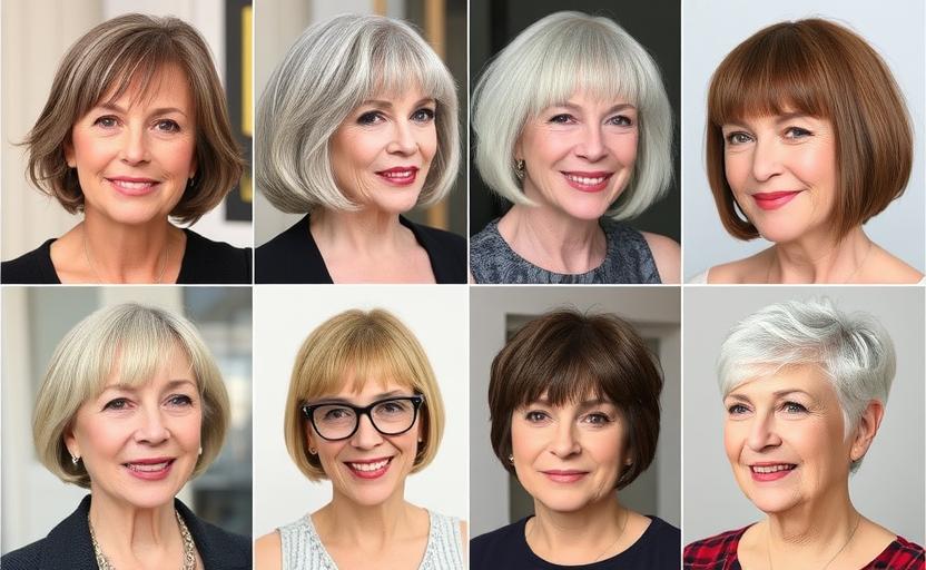 19 Gorgeous Haircuts With Bangs for Older Women Over 60 to Refresh Your Style