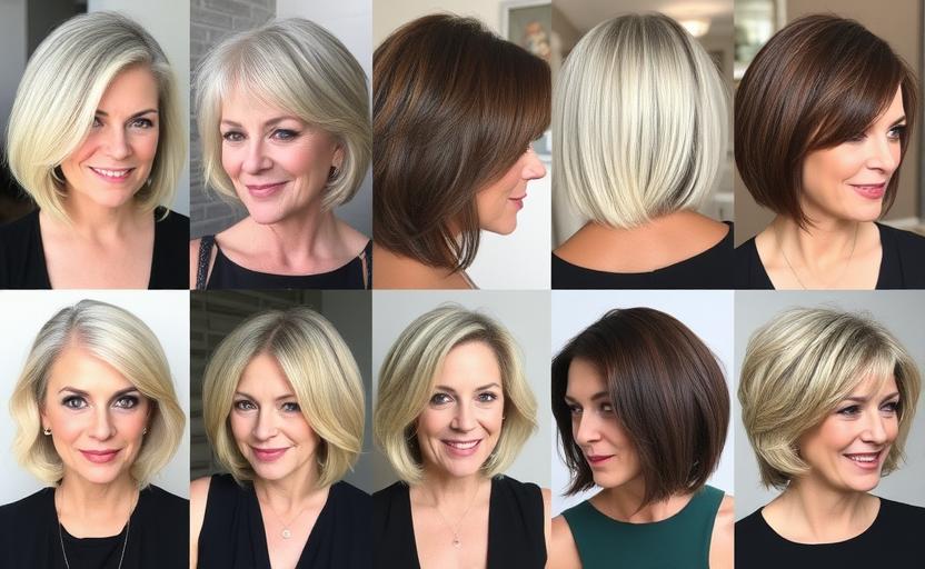 20 Age-Defying Layered Bob Haircuts for Women Over 50 to Look Fabulous