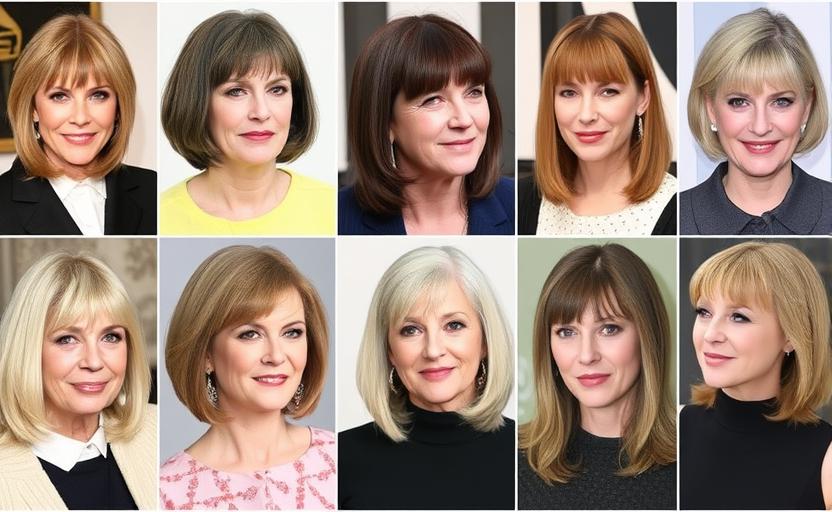 20 Brilliant Hairstyles for Older Women With Bangs to Refresh Your Look