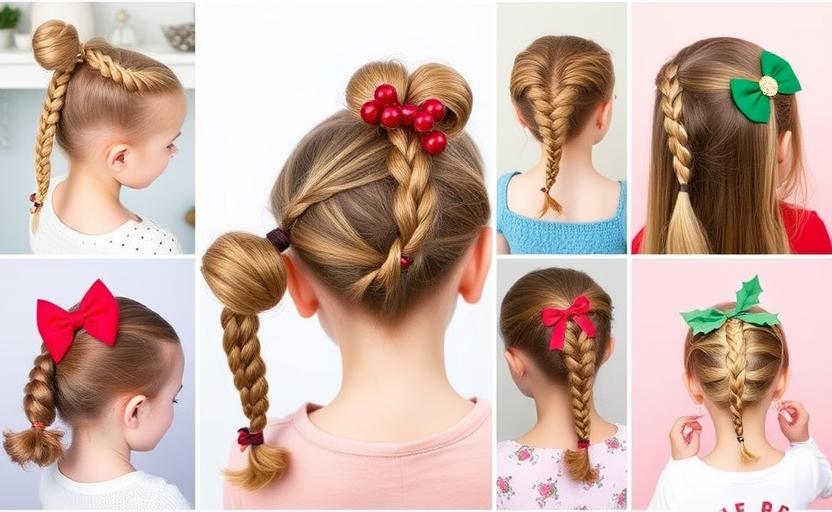 20 Festive Christmas Hairstyles Your Kids Will Love