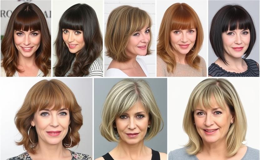 20 Flattering Bangs Hairstyles for Older Women