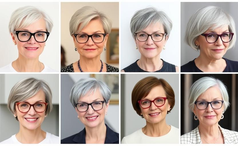 20 Sleek Short Hairstyles for Older Women With Glasses to Enhance Your Look