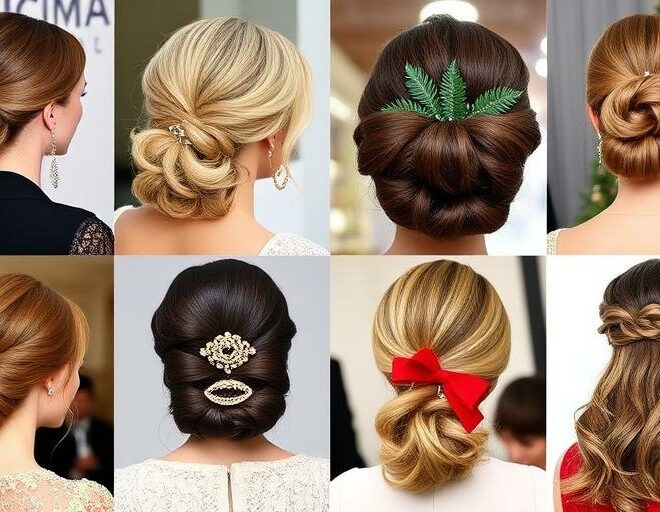 20 Stunning Christmas Hairstyles for Holiday Party-Ready Looks