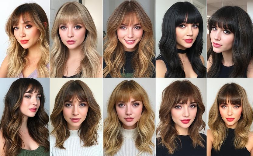 20 Super-Fresh Curtain Bangs Hairstyles You Need to See Right Now