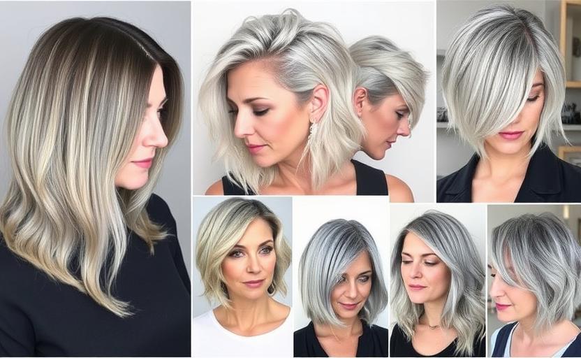 21 Stunning Gray Hairstyles for Older Women to Look Younger