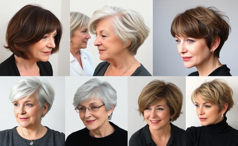 21 Stunning Short Hairstyles for Older Women With Thick Hair to Refresh Your Style