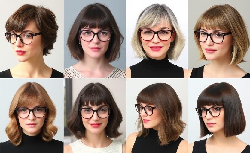 Top 22 Flattering Hairstyles for Round-Faced Women With Glasses